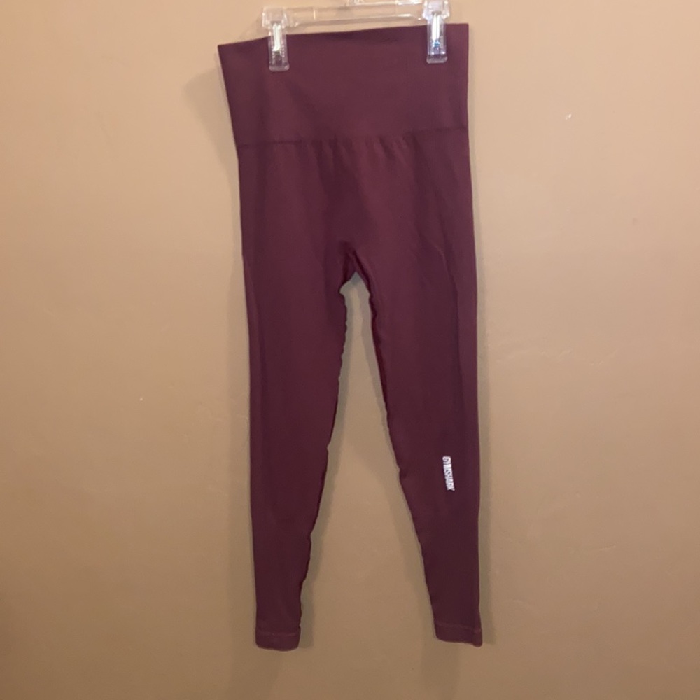 Gymshark power down leggings women small mauve color modal nylon elastane